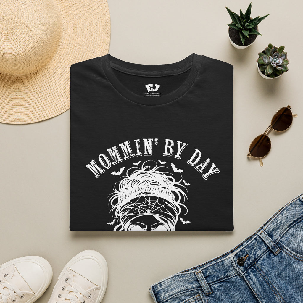 Mommin' By Day  Mildly Unhinged... Mom T-Shirt