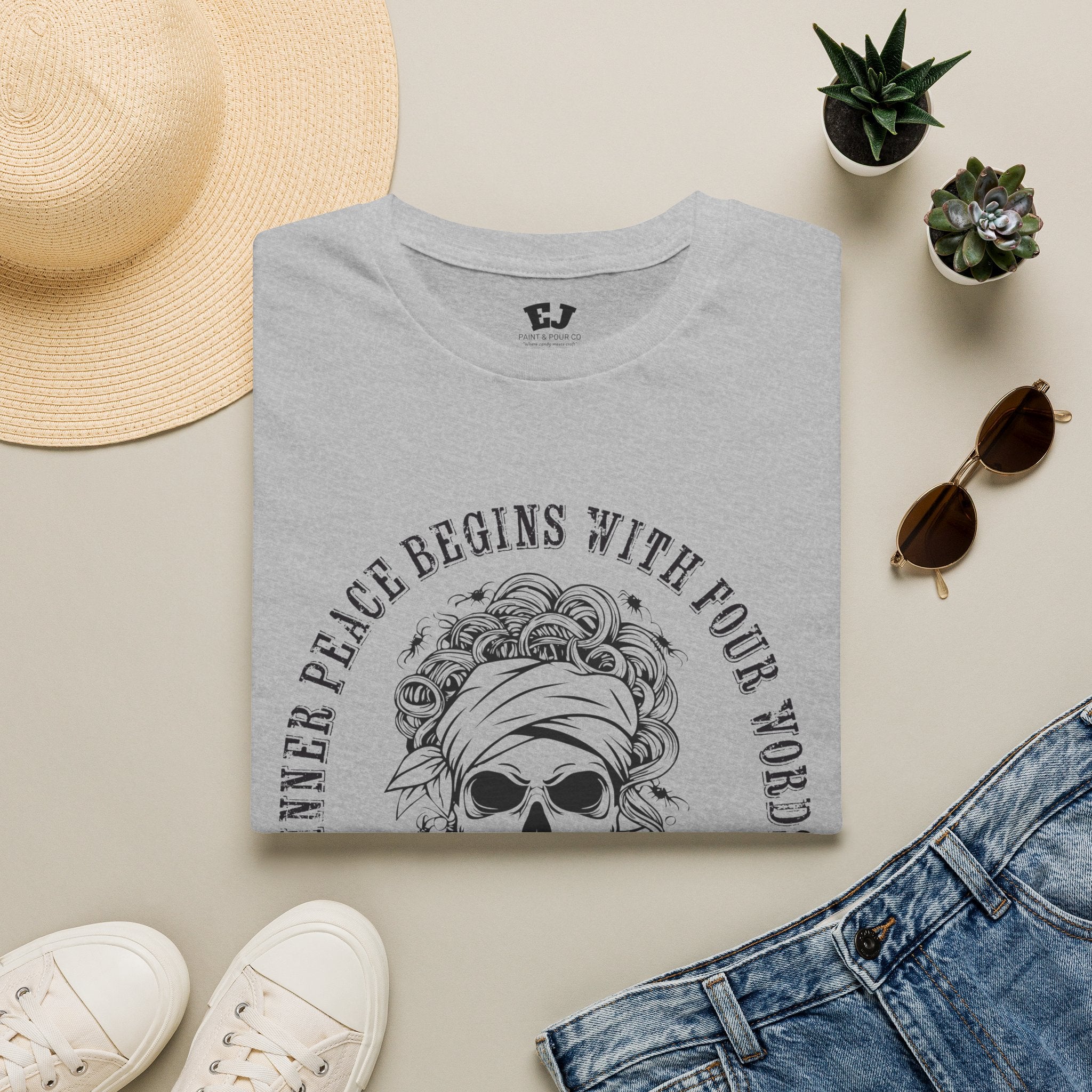 Inner Peace Begins With Four Words ... Mom T‑Shirt