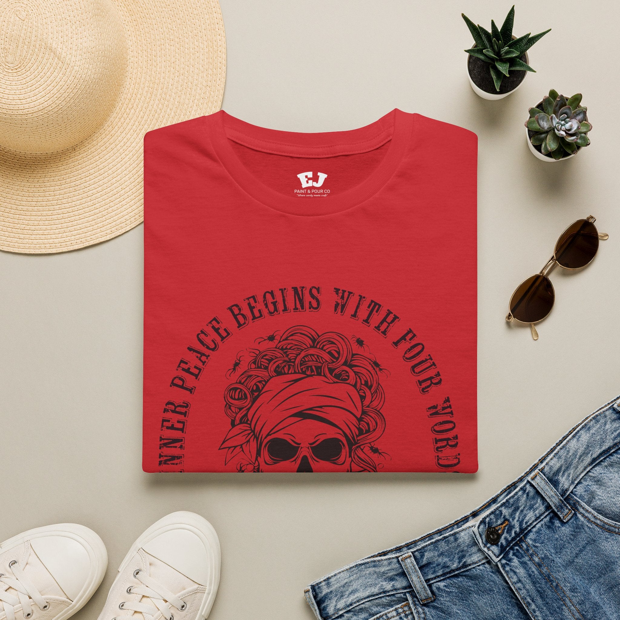 Inner Peace Begins With Four Words ... Mom T‑Shirt