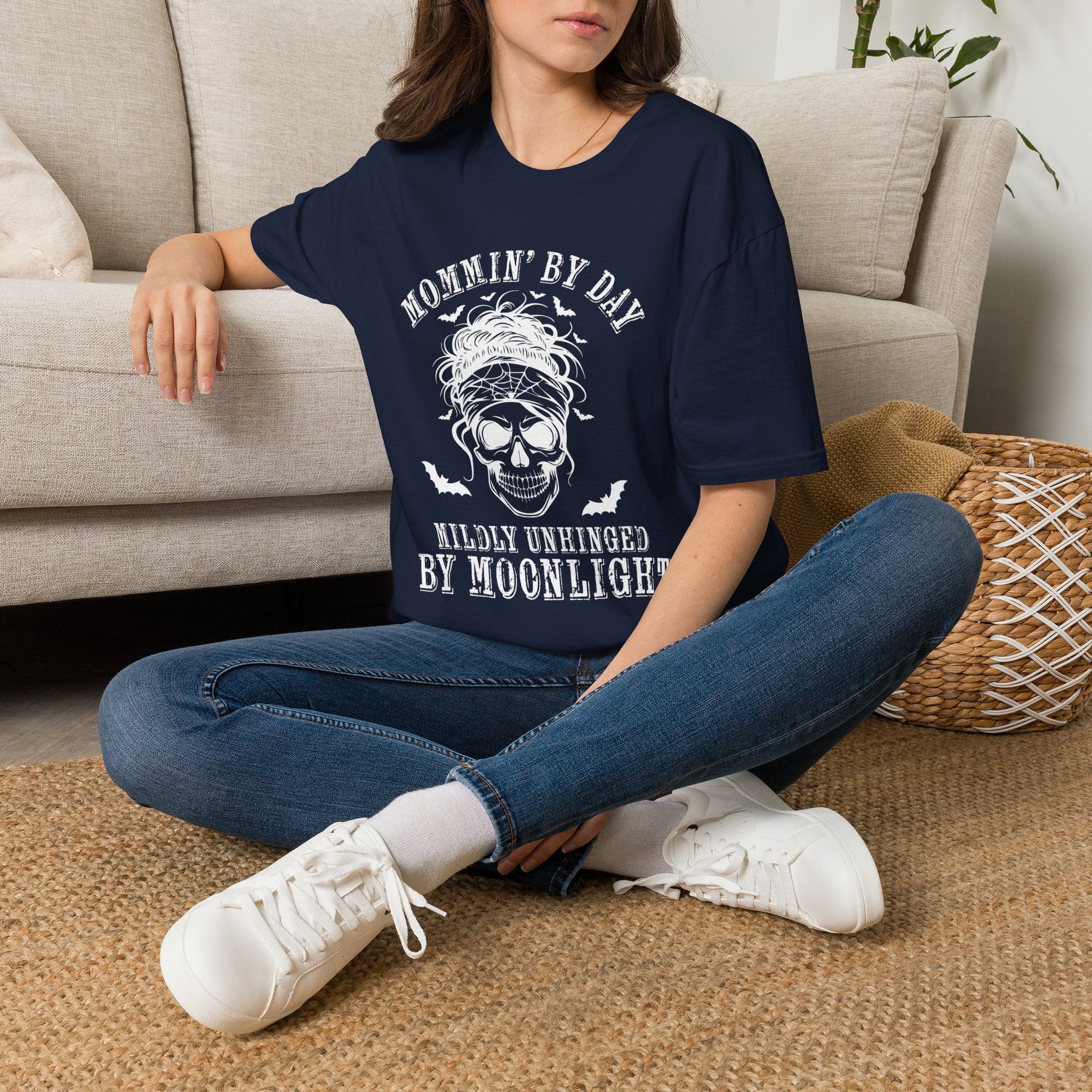 Mommin' By Day  Mildly Unhinged... Mom T-Shirt