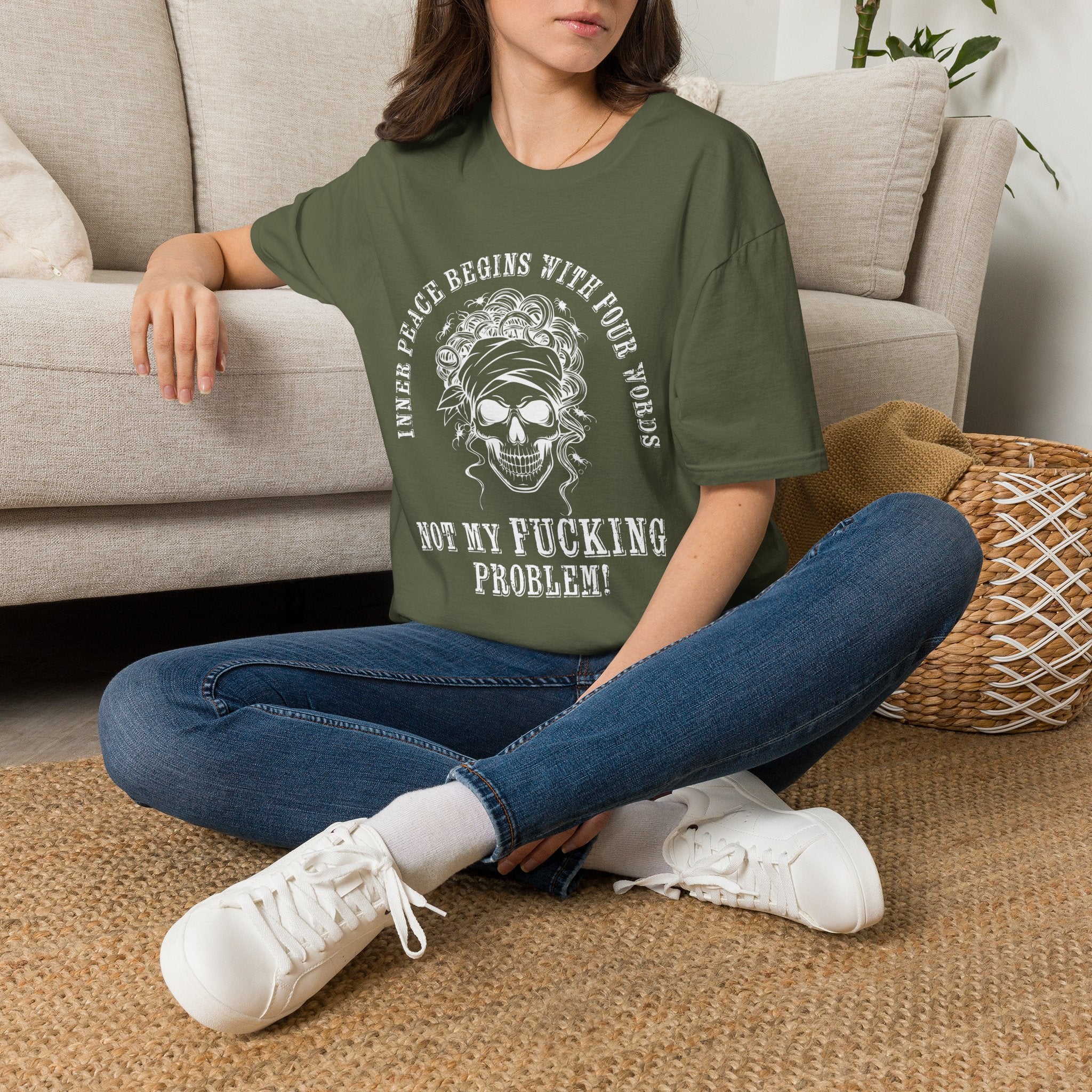 Inner Peace Begins With Four Words ... Mom T‑Shirt