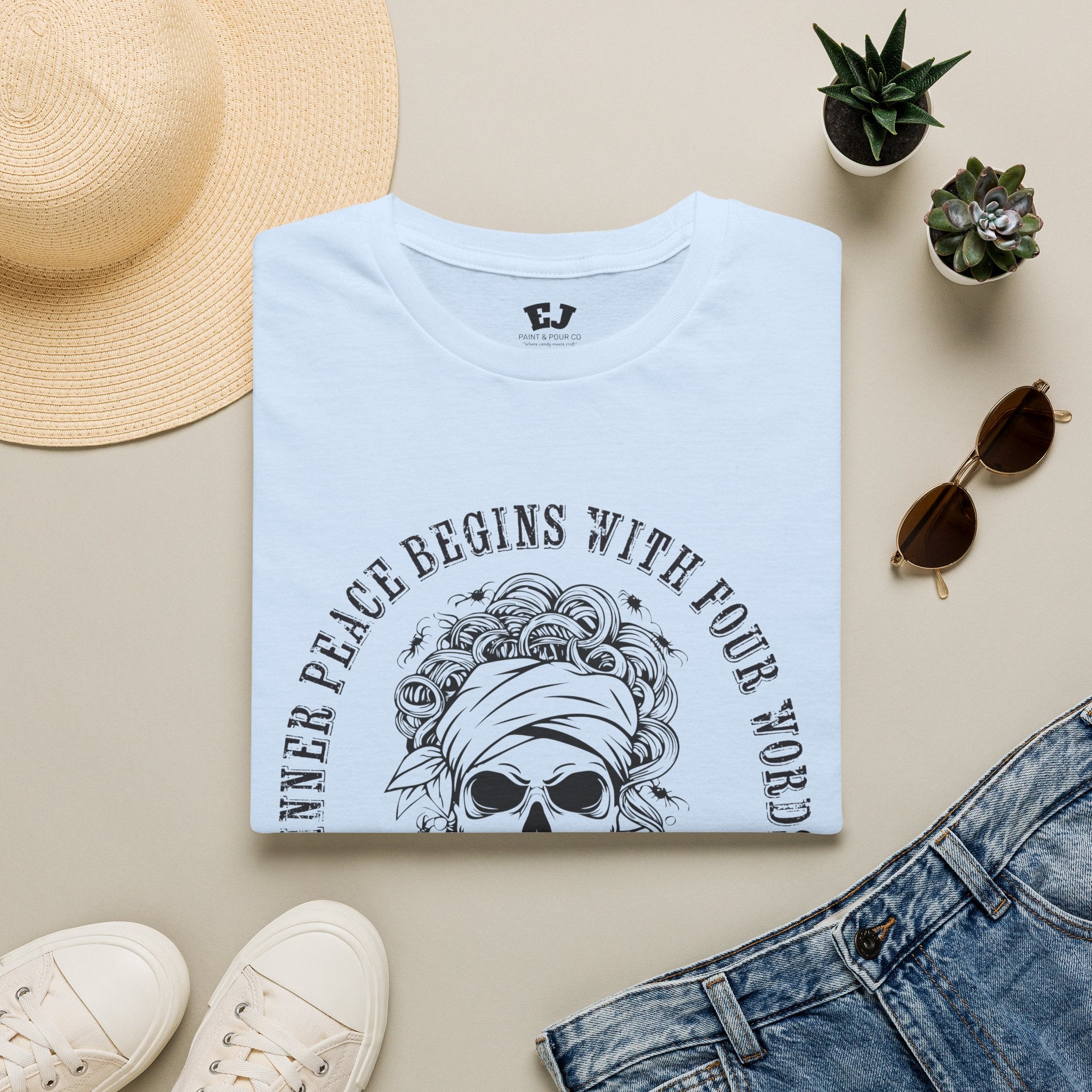 Inner Peace Begins With Four Words ... Mom T‑Shirt
