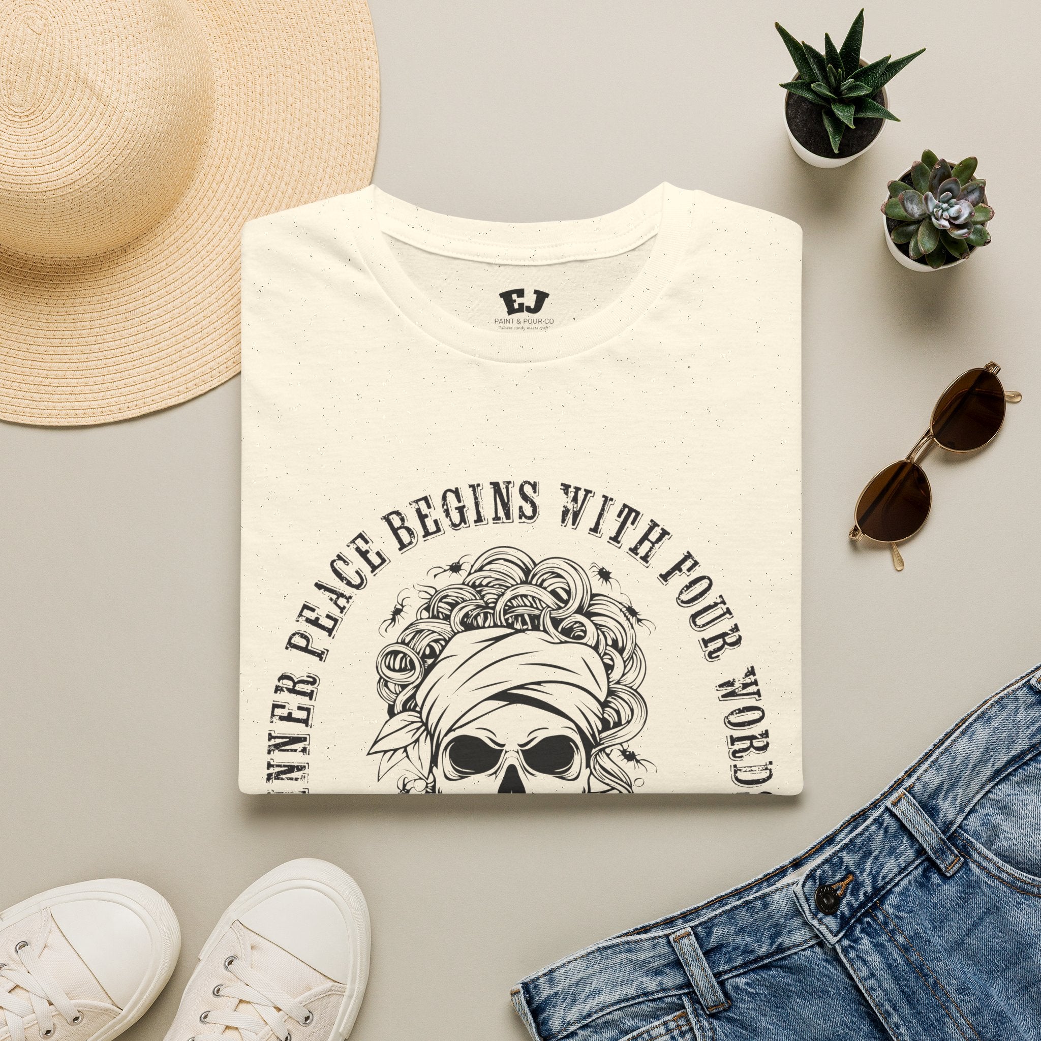 Inner Peace Begins With Four Words ... Mom T‑Shirt