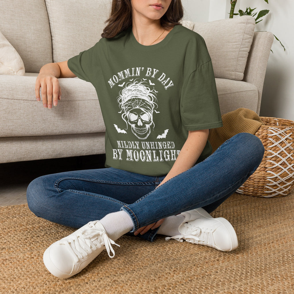 Mommin' By Day  Mildly Unhinged... Mom T-Shirt