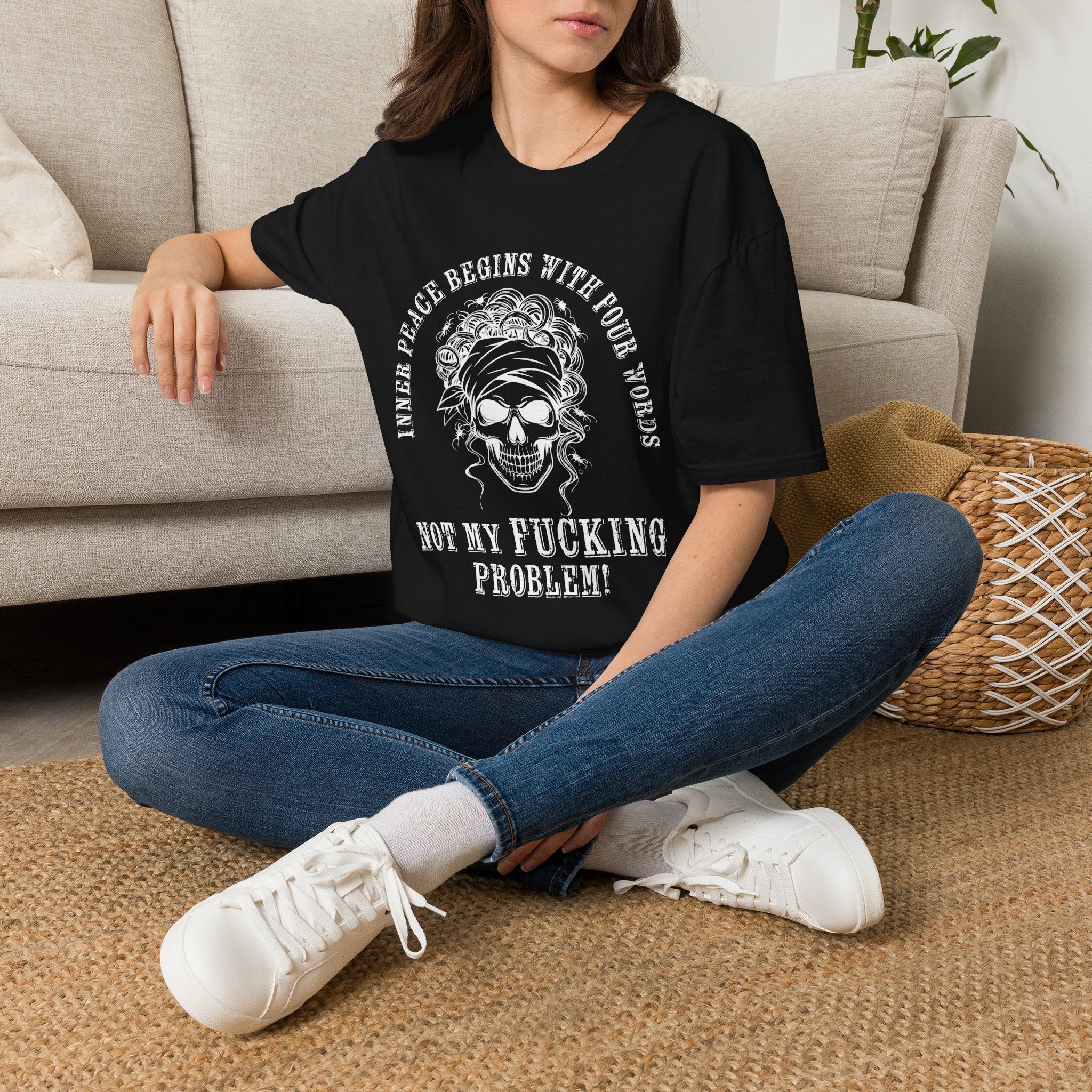Inner Peace Begins With Four Words ... Mom T‑Shirt