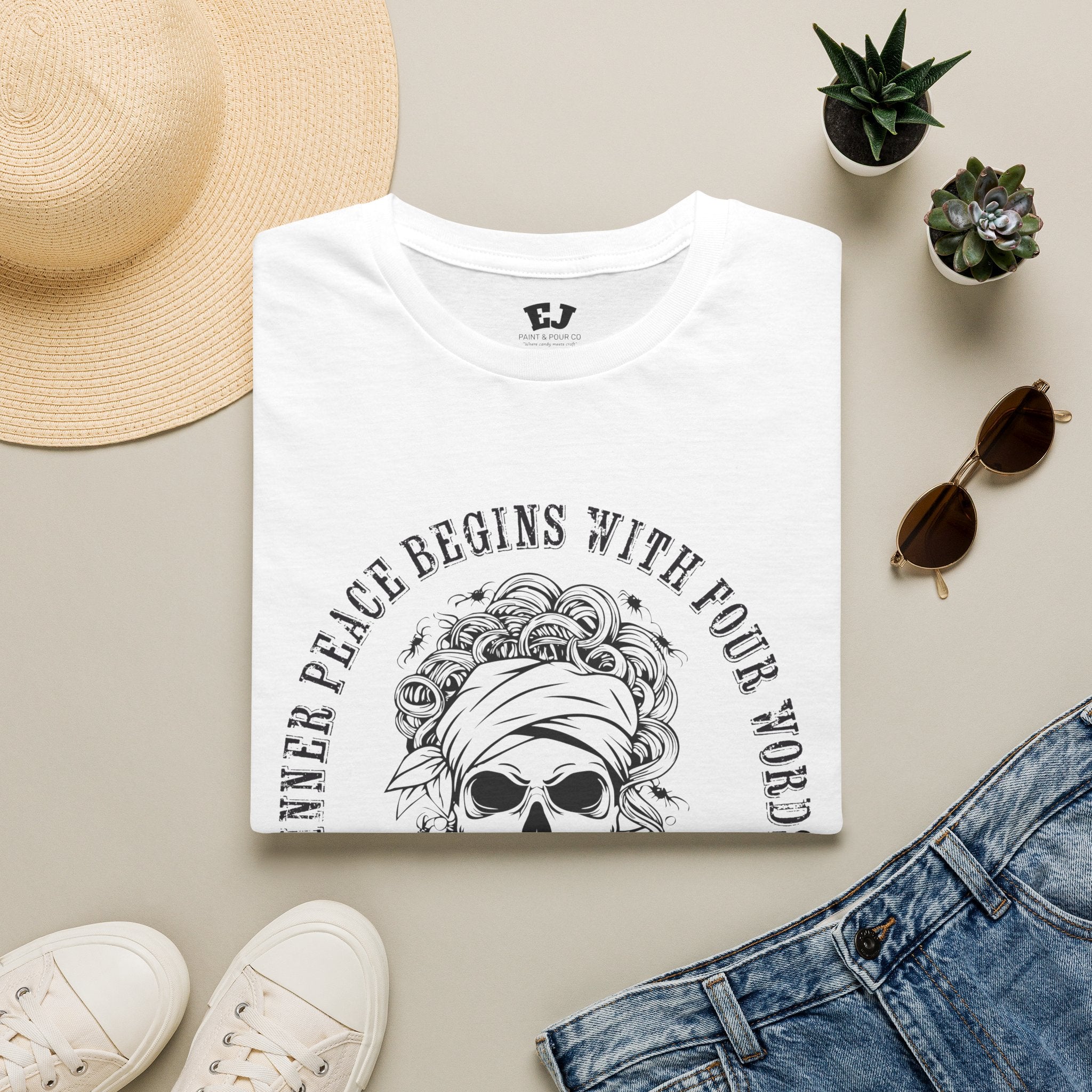 Inner Peace Begins With Four Words ... Mom T‑Shirt