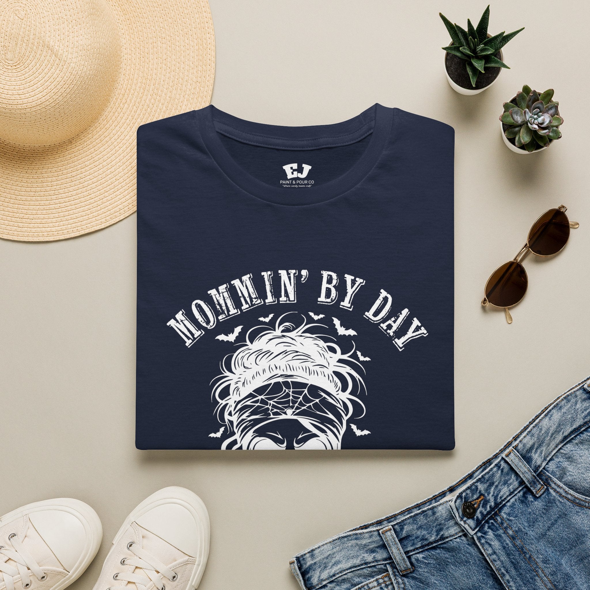 Mommin' By Day  Mildly Unhinged... Mom T-Shirt