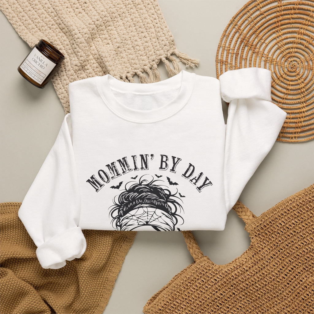 Mommin’ By Day, Mildly Unhinged... Mom Sweatshirt
