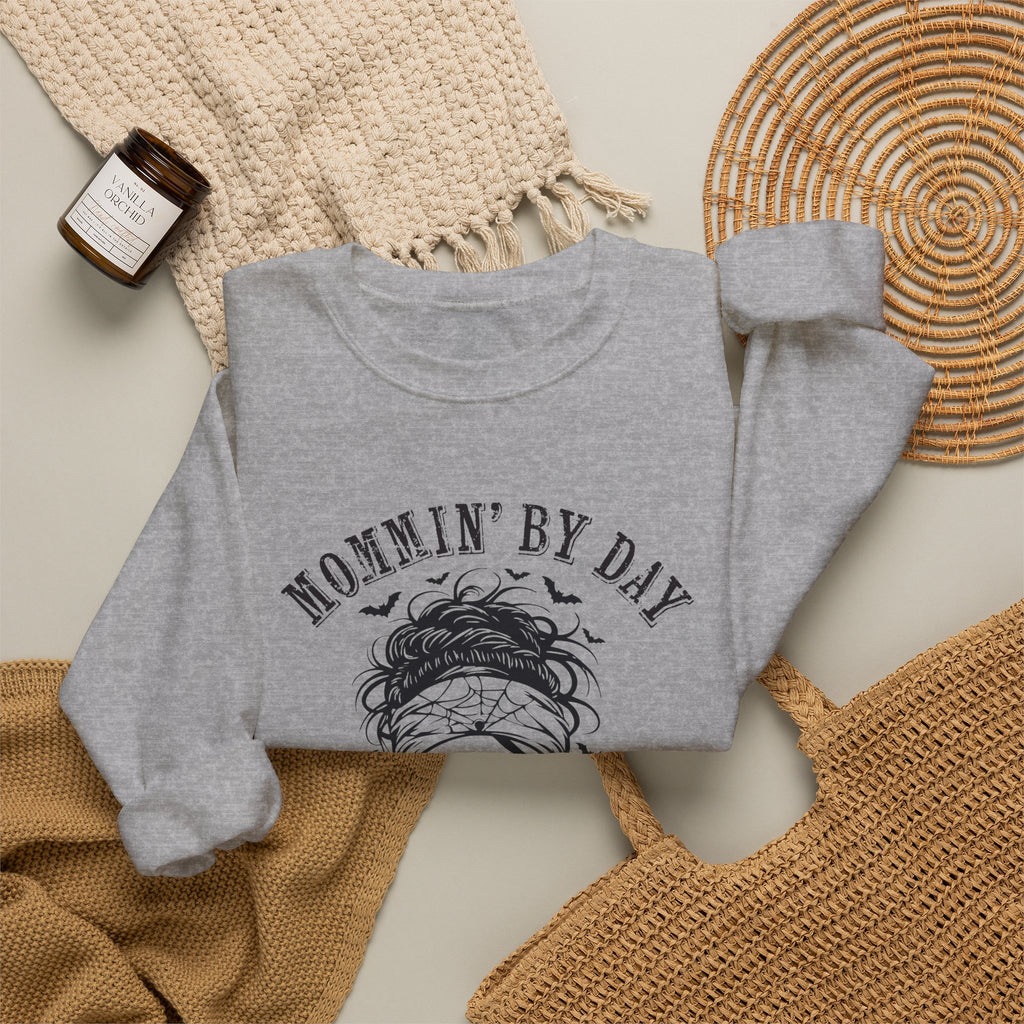 Mommin’ By Day, Mildly Unhinged... Mom Sweatshirt